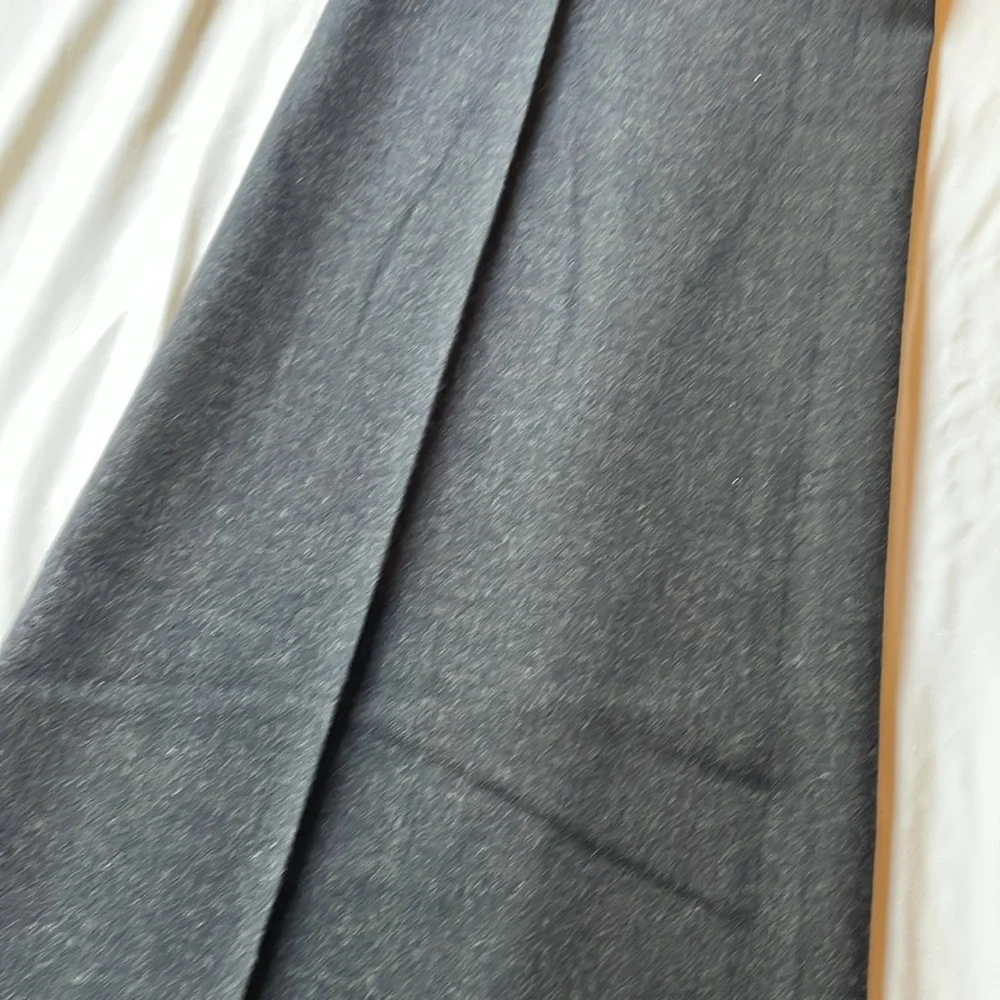 Diane von Furstenberg Midrise Flared Grey Wool Pants - Picture 10 of 15